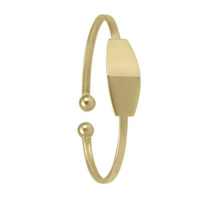 Load image into Gallery viewer, 10K/14K/18K Yellow Gold Baby/Toddler Engravable Bangle