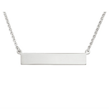 Load image into Gallery viewer, 925 Sterling Silver Personalized Bar Necklace with Name