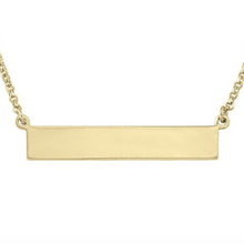 Load image into Gallery viewer, 925 Sterling Silver Personalized Bar Necklace with Name
