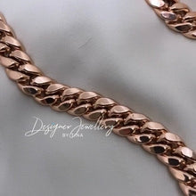 Load image into Gallery viewer, 10K Rose Gold 9 mm Miami Cuban Link Chain