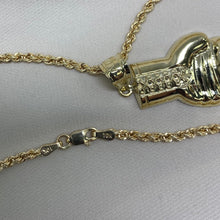 Load image into Gallery viewer, 10K gold boxing glove chain set