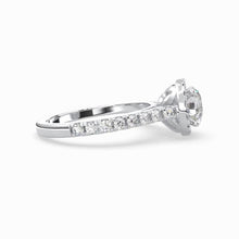 Load image into Gallery viewer, Lotus Halo Engagement Ring