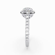 Load image into Gallery viewer, Lotus Halo Engagement Ring