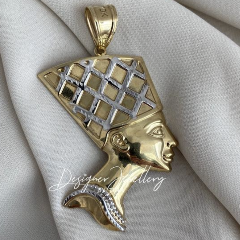 10k gold nefertiti pendant deals