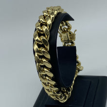 Load image into Gallery viewer, Mens 10K Gold 11.2 mm Miami Cuban Link Bracelet