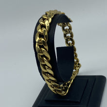 Load image into Gallery viewer, Mens 10K Gold 9.6 mm Miami Cuban Link Bracelet