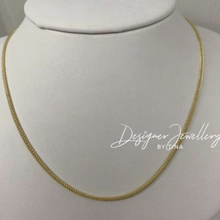 Load image into Gallery viewer, High Polish Cursive Font Personalized Name Necklace with Franco Chain