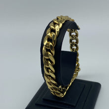 Load image into Gallery viewer, Mens 10K Gold 9.6 mm Miami Cuban Link Bracelet