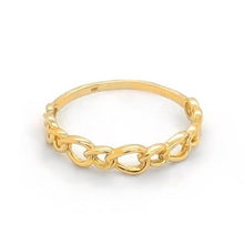 Load image into Gallery viewer, 10K Gold Minimalist Chain Link Ring

