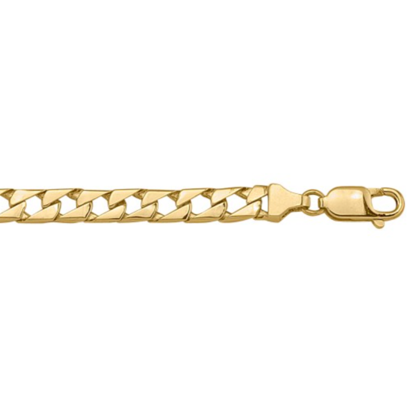 10K/14k/18K Gold Mens Solid Link Bracelet