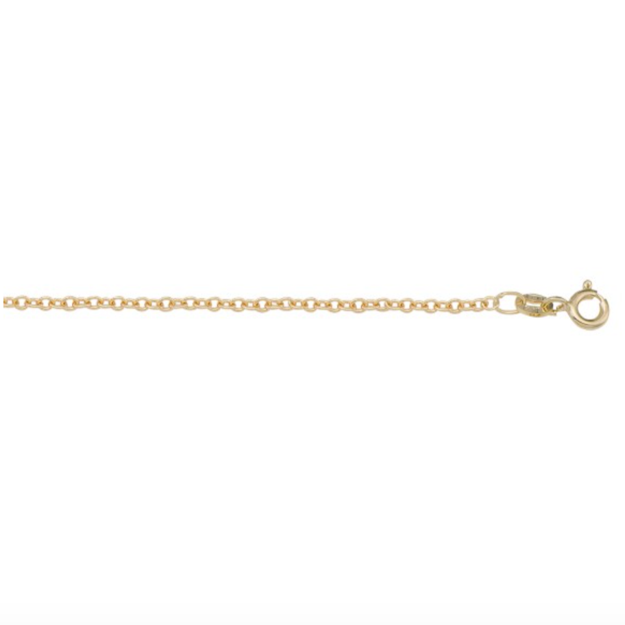 10K/14K/18K Yellow Gold Open Cable Link Chain