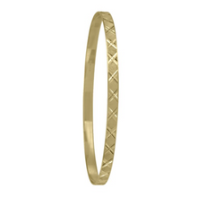 Load image into Gallery viewer, 10K Gold Diamond Cut Stackable Bangles
