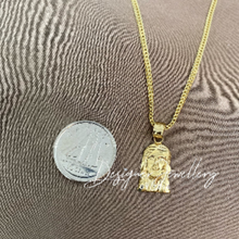 Load image into Gallery viewer, 10K Gold Micro Jesus Chain Set
