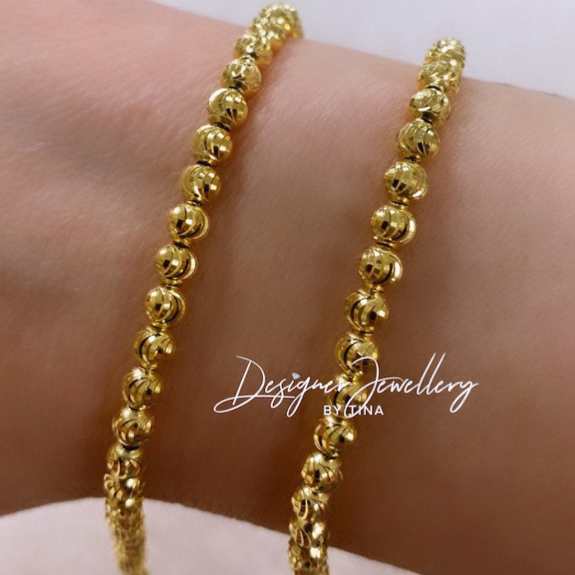 10K Gold 4 mm Moon Chain