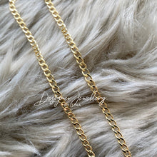 Load image into Gallery viewer, 10K gold 2.5 mm Miami Cuban anklet
