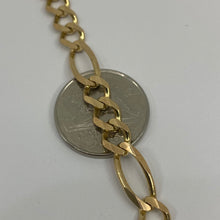 Load image into Gallery viewer, Solid 10K Gold 6.5 mm Figaro Link Chain
