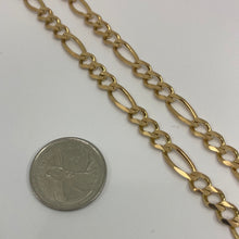 Load image into Gallery viewer, Solid 10K Gold 6.5 mm Figaro Link Chain
