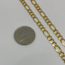 Load image into Gallery viewer, Solid 10K Gold 4.8 mm Figaro Link Chain
