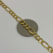 Load image into Gallery viewer, Solid 10K Gold 4.8 mm Figaro Link Chain
