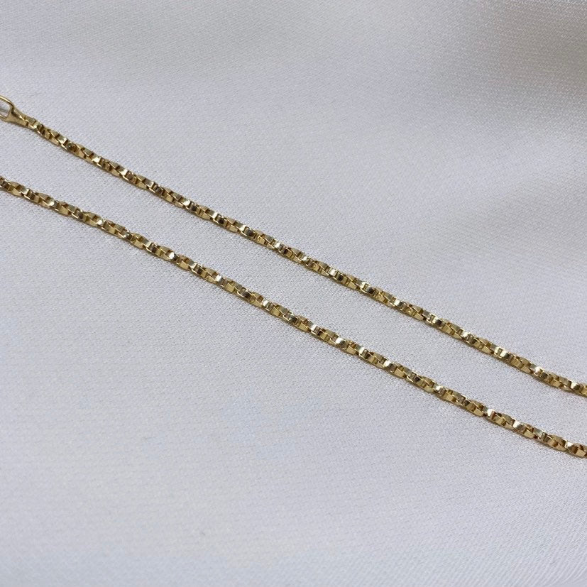 10K Gold Twisted Box Link