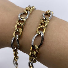 Load image into Gallery viewer, Limited Edition 10K Two Tone Gold Figaro Chain
