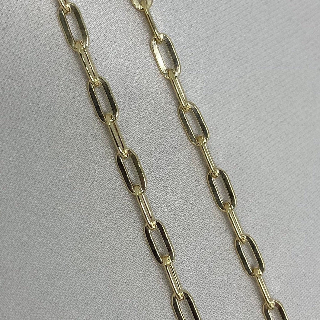 10K Gold Paperclip Link Chain