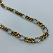 Load image into Gallery viewer, Limited Edition 10K Two Tone Gold Figaro Chain
