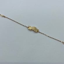 Load image into Gallery viewer, Large 10K Gold ABC Baby ID Bracelet
