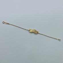 Load image into Gallery viewer, Large 10K Gold ABC Baby ID Bracelet
