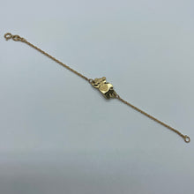 Load image into Gallery viewer, Large 10K Gold Teddy Bear Baby ID Bracelet
