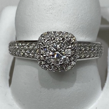 Load image into Gallery viewer, 18K White Gold Diamond Engagement Ring
