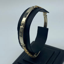 Load image into Gallery viewer, Ladies 10K Two Tone Fancy Link Bracelet
