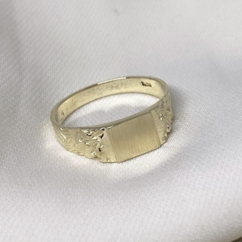 Mens/Teen 10K Gold Signet Ring