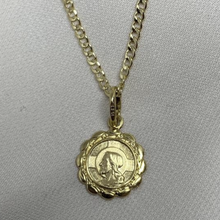 Load image into Gallery viewer, 10K Gold Religious Medallion Chain Set
