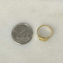 Load image into Gallery viewer, Baby 10K Gold CZ Signet Ring
