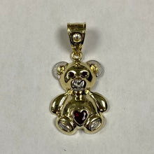 Load image into Gallery viewer, 10K Gold Oversized Teddy Bear Pendant
