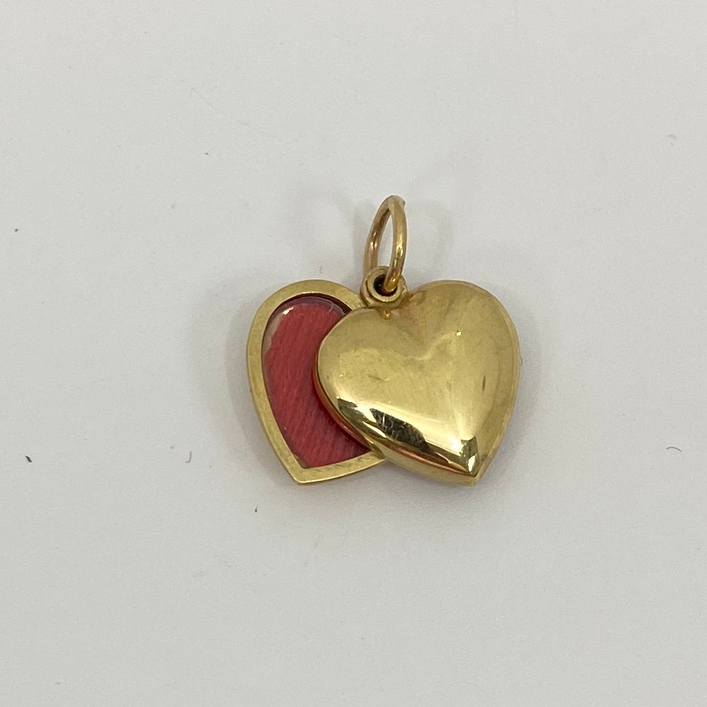 10K Gold High Polish Engravable Heart Picture Locket