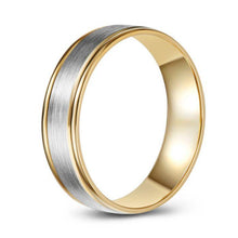 Load image into Gallery viewer, 10K White and Yellow Gold Wedding Band
