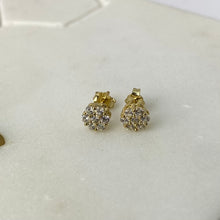 Load image into Gallery viewer, 10K Gold Mini Cluster Stud Earrings

