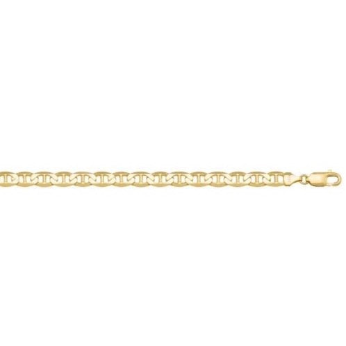SOLID 10K/14K/18K Gold Fancy 2.8 mm Marine Link Bracelet/Chain