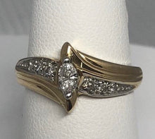 Load image into Gallery viewer, 14K Gold Marquise Diamond Ring

