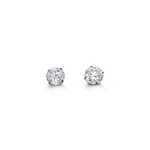 Special Edition 14K Gold 5 mm Round CZ Stud Earrings