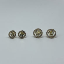 Load image into Gallery viewer, 10K Crown Cubic Zirconia Stud Earrings
