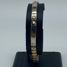 Load image into Gallery viewer, Ladies 10K Two Tone Fancy Link Bracelet
