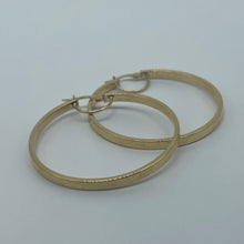 Load image into Gallery viewer, 10K Gold Square Edge Hoop Earrings
