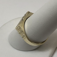 Load image into Gallery viewer, 10K Gold Diamond Signet Ring
