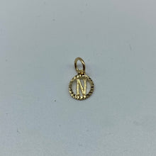 Load image into Gallery viewer, 10K Gold Micro Initial Charm Pendants
