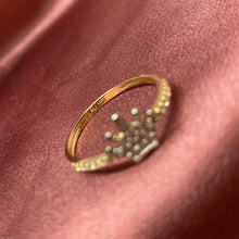 Load image into Gallery viewer, Mini 10K gold stackable crown ring

