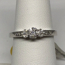 Load image into Gallery viewer, 10K White Gold Diamond Past Present Future Band
