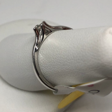 Load image into Gallery viewer, 10K White Gold Single Diamond Ring
